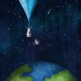Илюстрация на Феликс за скока от космоса