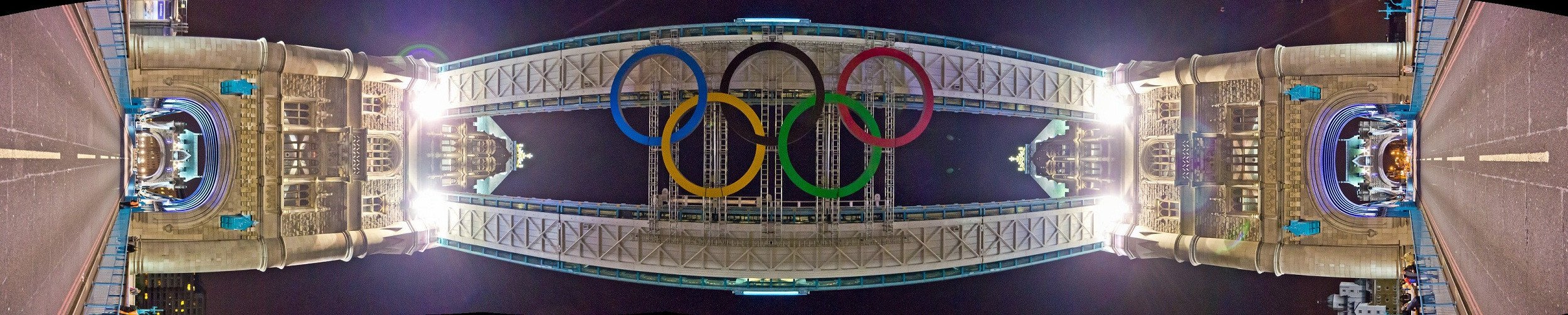 Панорама на Олимпийските пръстени