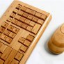 Дървена мишка и клавиатура