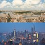 Шанхай 1990г. и 2012г.