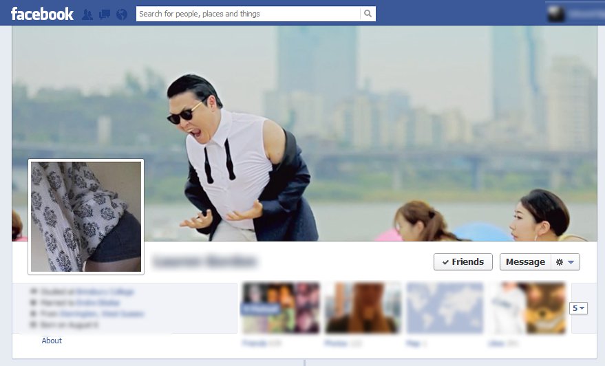 Фейсбук корица Gangnam style