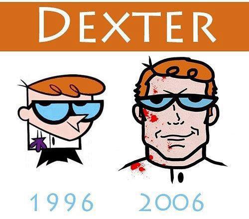 Dexter преди и сега