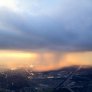 Дъждовен облак сниман от самолет