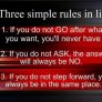 3те правила за живота