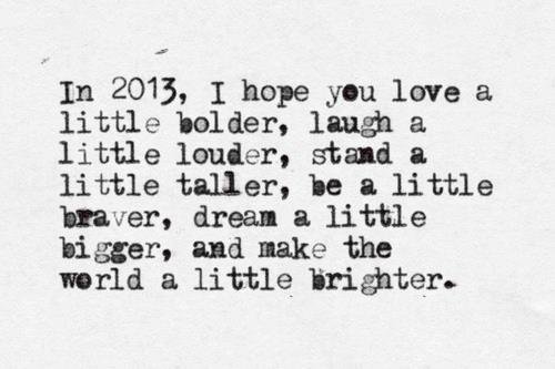 Пожелание за 2013 година