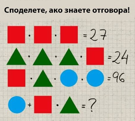 Можете ли да решите логическата задача?